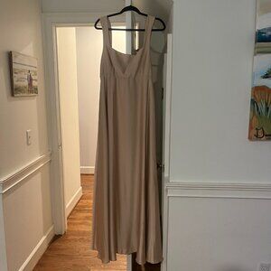 Show Me Your MuMu Champagne Luxe Satin Dress
